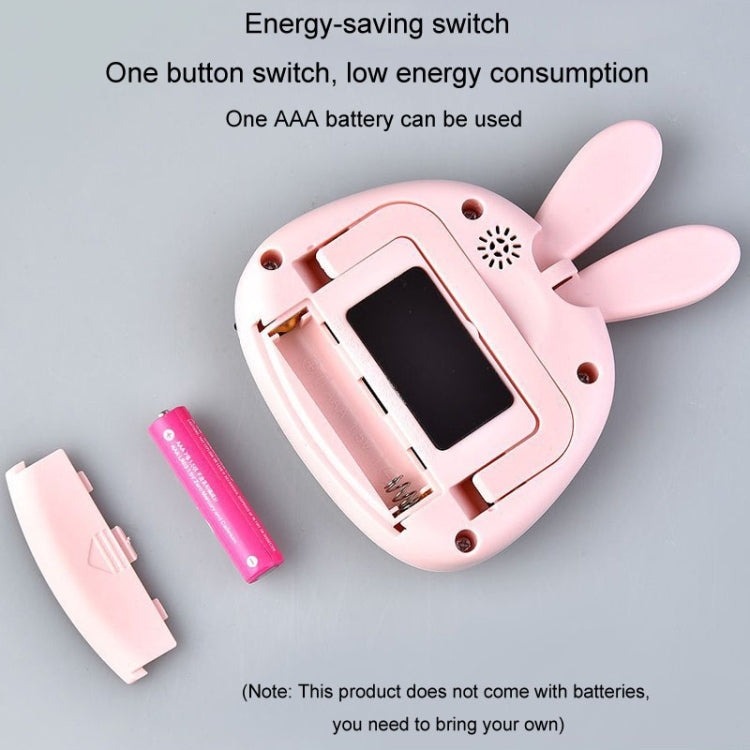 Cartoon Electronic Timer Magnetic Student Study Time Manager, RB800 Tomato Red, RB740 Bunny White, RB740 Bunny Pink