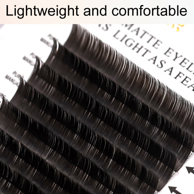 XINUO 10rows /Box Single Flat Hair Eyelash Extensions Double Tip Soft Matte False Eye Liners, 0.15 Baby Curved, 0.15 J Curved, 0.15 B Curved, 0.15 C Curved, 0.15 CC Curved, 0.15 D Curved, 0.15 DD Curved, 0.20 Baby Curved, 0.20 J Curved