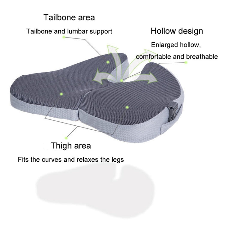 BEWALKER Foldable Travel Seat Cushion Memory Foam Breathable Chair Cushion