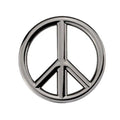 Car Anti-War Peace Sign Three-Dimensional Metal Stickers, Titanium Black, Gold