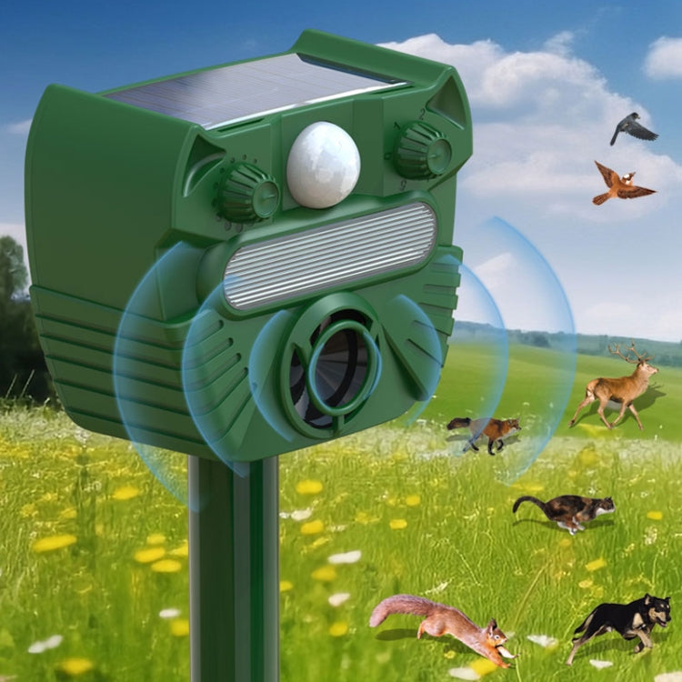 Outdoor Solar Animal Driving Device Ultrasonic Waterproof Infrared Sensor, RC-547