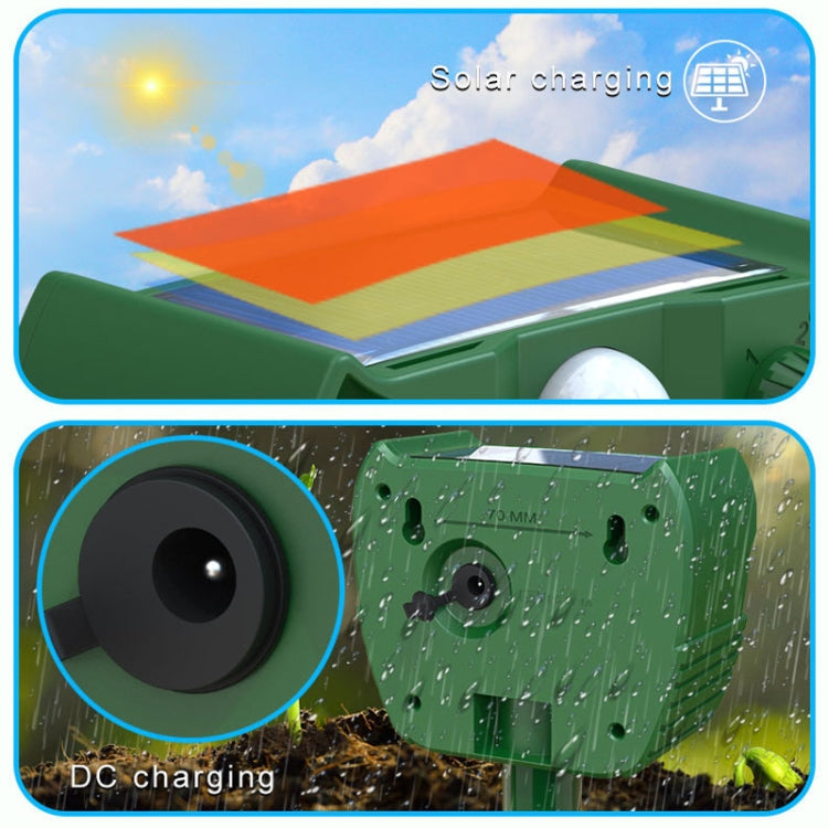 Outdoor Solar Animal Driving Device Ultrasonic Waterproof Infrared Sensor, RC-547