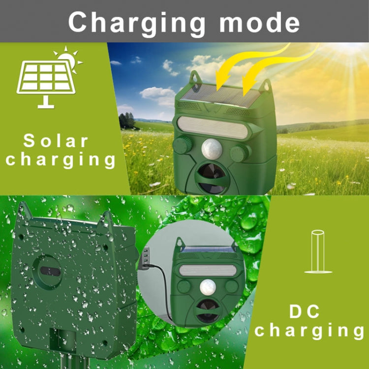 Solar Animal Driver Ultrasonic Outdoor Bird Repeller Electronic Mouse Repeller, RC-548