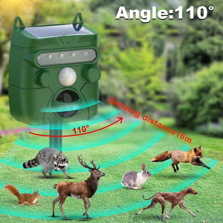 Solar Animal Driver Ultrasonic Outdoor Bird Repeller Electronic Mouse Repeller, RC-548