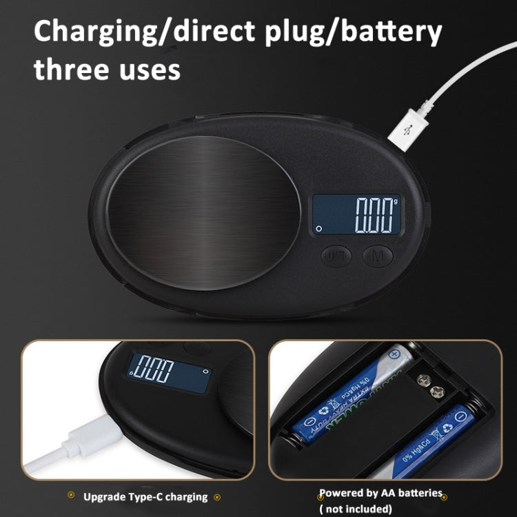 Mini Digital Scale Jewelry Tea Weighing Tool, Battery Model 100g/0.01g, Battery Model  200g/0.01g, Battery Model 300g/0.01g, Battery Model 500g/0.1g, Charging Model 100g/0.01g, Charging Model 200g/0.01g, Charging Model 300g/0.01g                       ...