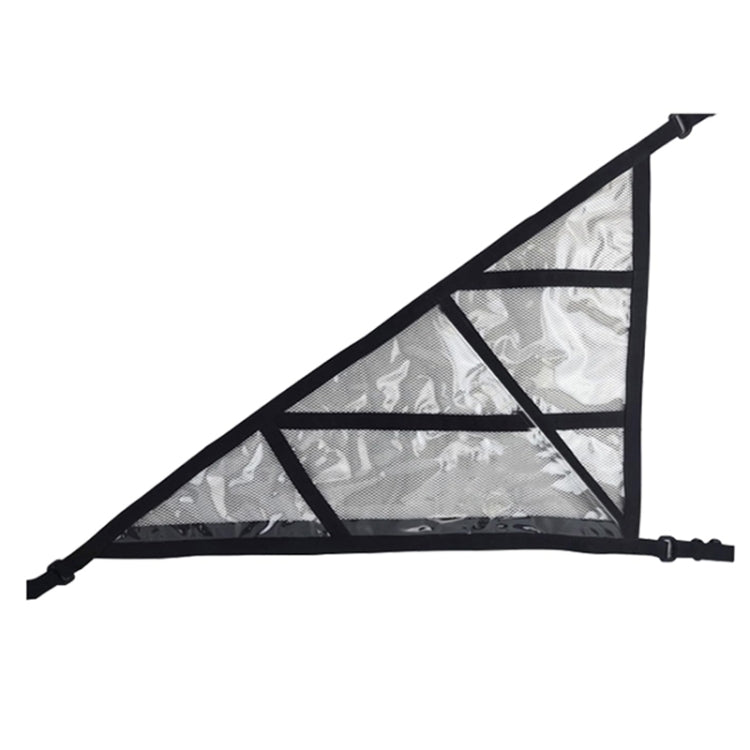 SUV Ceiling Storage Net Car Roof Mesh Storage Bag Suitable For 3-handle Models, Transparent PVC+Reinforcement Webbing