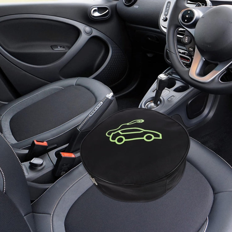 Electric Vehicle Charger Flame Retardant Storage Bag, Round