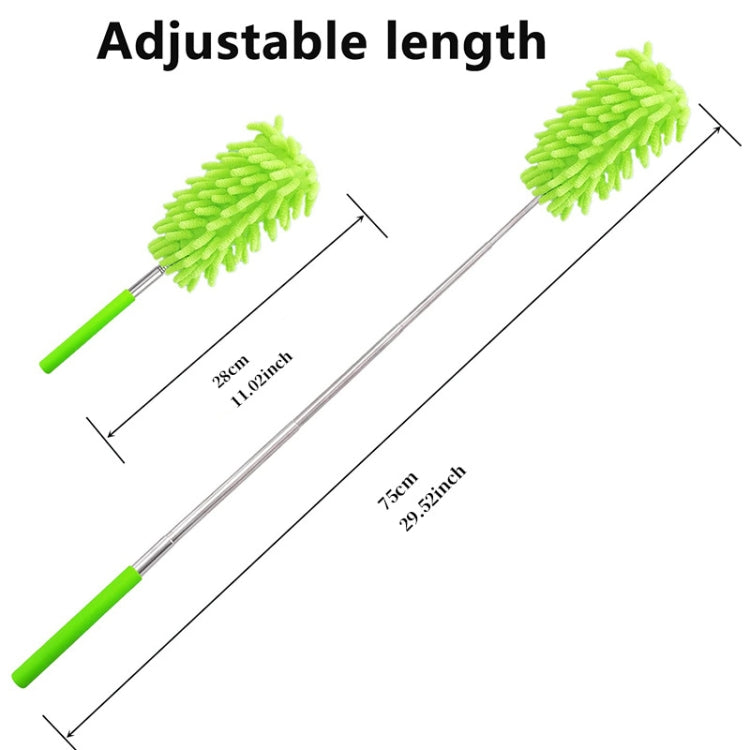 Household Telescopic Extended Stainless Steel Chenille Duster