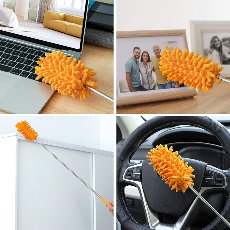Household Telescopic Extended Stainless Steel Chenille Duster