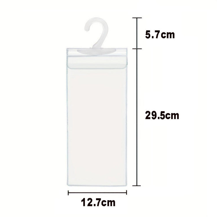 2pcs PVC Transparent Hook Bag Disability Placard Parking Sign Bag