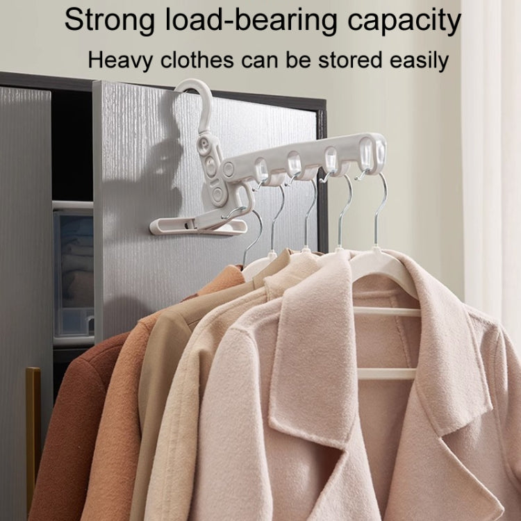 Foldable 5-Hole Clothes Hanging Rack Traveling Portable Clothing Hooks