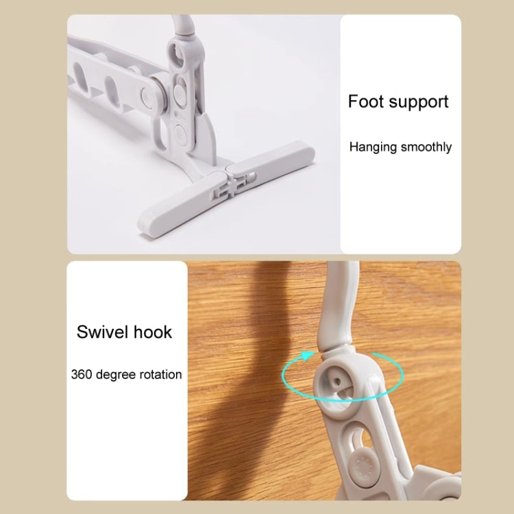 Foldable 5-Hole Clothes Hanging Rack Traveling Portable Clothing Hooks