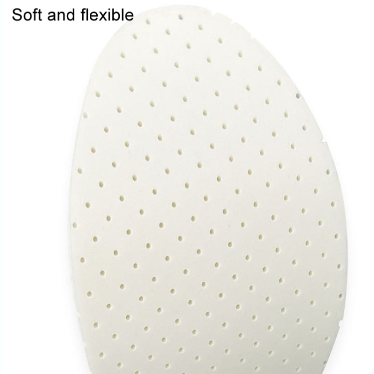 1pair Thin Latex Breathable and Sweat Absorbent Soft Bottom Comfort Shock Absorbing Insoles, 36-37, 38-39, 40-41, 42-43, 44-45