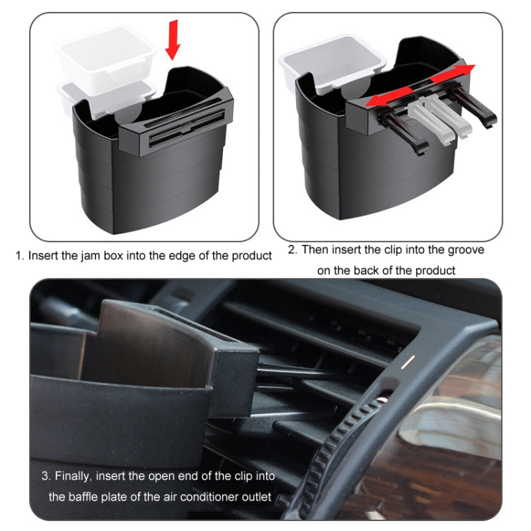 Car-Mounted French Fries Cup Holder Storage Box Multifunctional Trash Can, SD-1019, SD-1019B With Seasoning Box