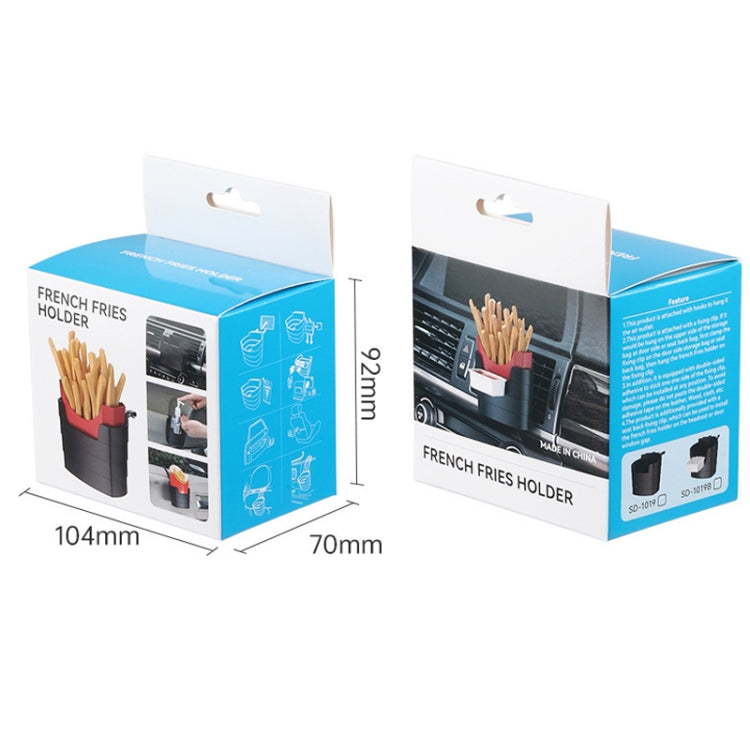 Car-Mounted French Fries Cup Holder Storage Box Multifunctional Trash Can, SD-1019, SD-1019B With Seasoning Box