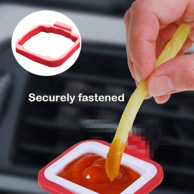 2 in 1 Car Fries Sauce Rack Air Vent Storage Box