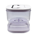 Kitchen Wet And Dry Separate Pickle Jar Plastic Wet And Dry Dispenser Hourglass Can, Square, Round, Round Extension With Fork, Round With Air Vent, Square With Air Vent