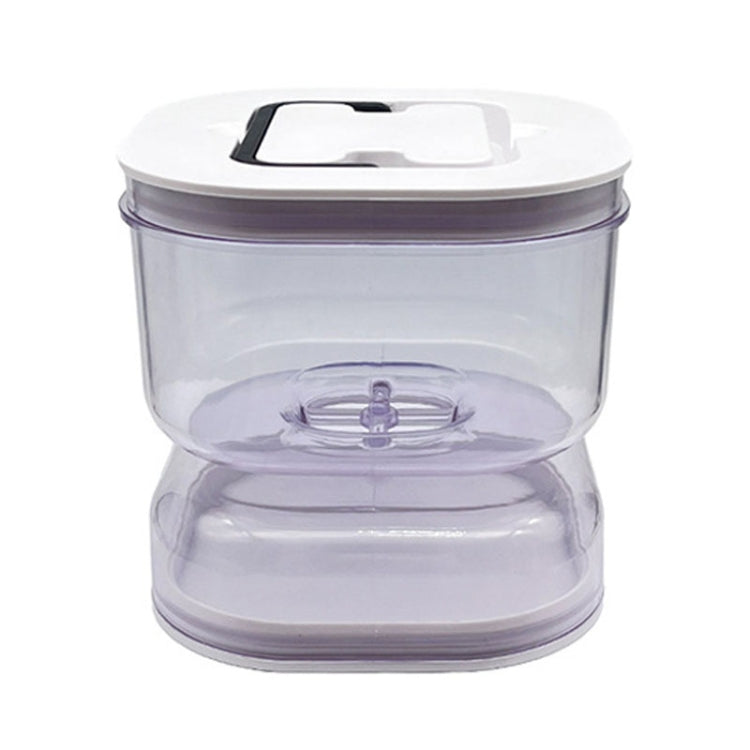 Kitchen Wet And Dry Separate Pickle Jar Plastic Wet And Dry Dispenser Hourglass Can, Square, Round, Round Extension With Fork, Round With Air Vent, Square With Air Vent