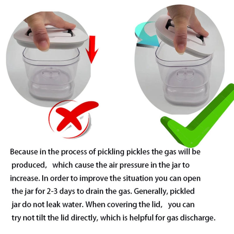 Kitchen Wet And Dry Separate Pickle Jar Plastic Wet And Dry Dispenser Hourglass Can, Square, Round, Round Extension With Fork, Round With Air Vent, Square With Air Vent