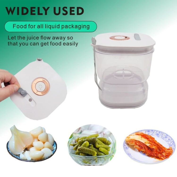 Kitchen Wet And Dry Separate Pickle Jar Plastic Wet And Dry Dispenser Hourglass Can, Square, Round, Round Extension With Fork, Round With Air Vent, Square With Air Vent