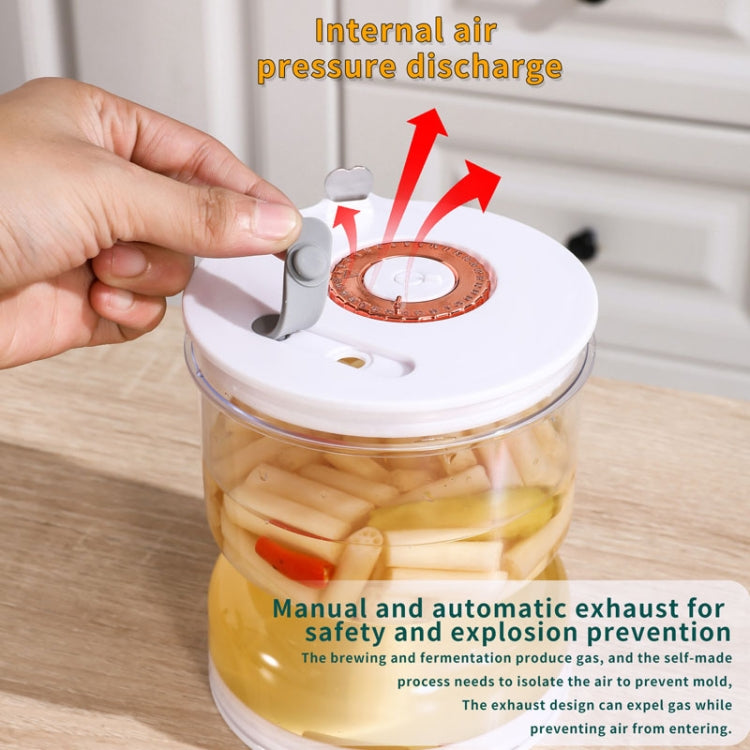 Kitchen Wet And Dry Separate Pickle Jar Plastic Wet And Dry Dispenser Hourglass Can, Square, Round, Round Extension With Fork, Round With Air Vent, Square With Air Vent