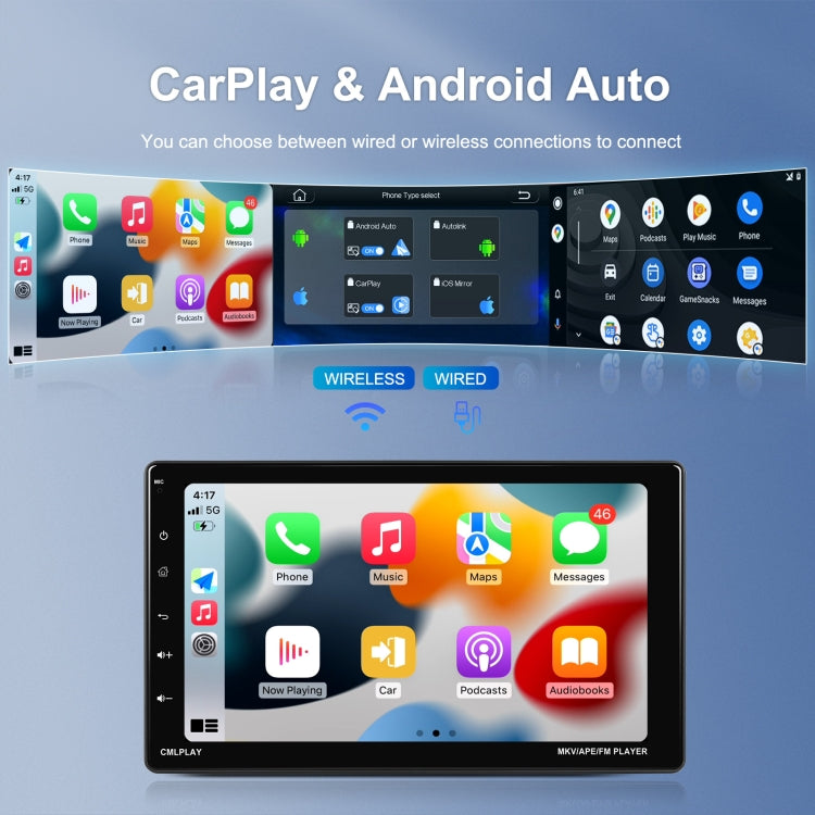 9 Inch Disassembly Screen MP5 Player Android Wireless CarPlay Reversing Image Integrated Machine