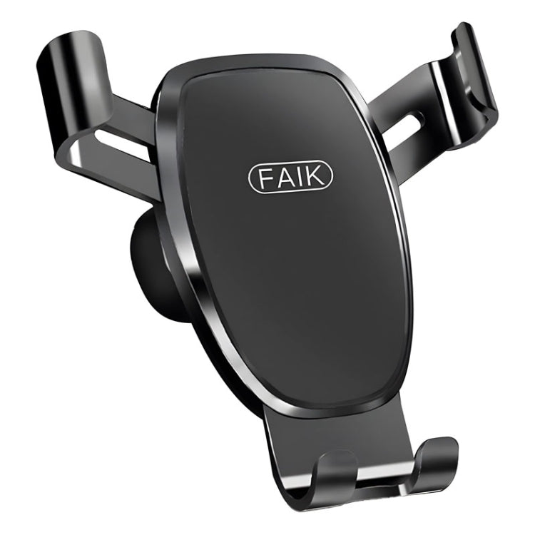 FAIK Car Cell Phone Holder Air Vent Triangle Gravity Sensor Car Phone Bracket, Black Frosted Model, Silver Frosted Model, Black Mirror Model, Silve Mirror Model