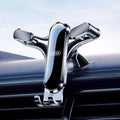 BUDK Triangle Gravity Sensor Car Phone Bracket Car Air Vent Navigation Holder, Adhesive Model, Suction Cup Base Model, Bent Suction Cup Base Model, Hook Model