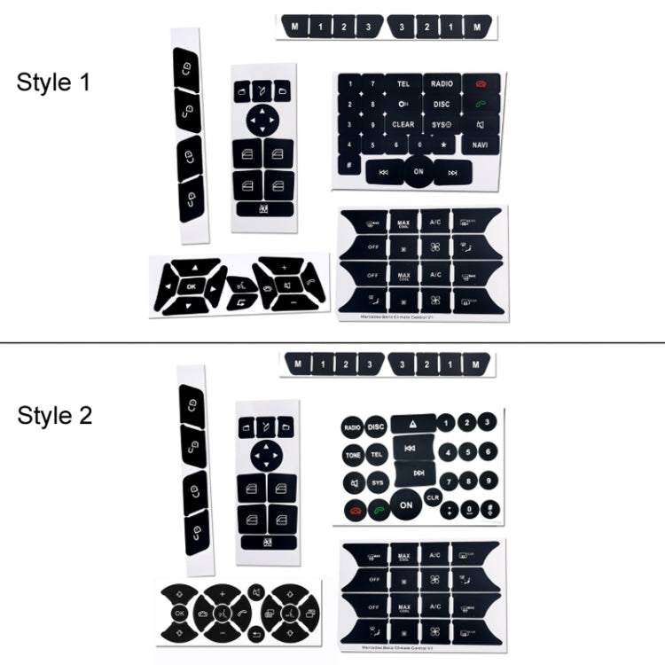 For Mercedes-Benz CLS/C218/SLK/W172/W204/GLK Air Conditioning Button Repair Sticker