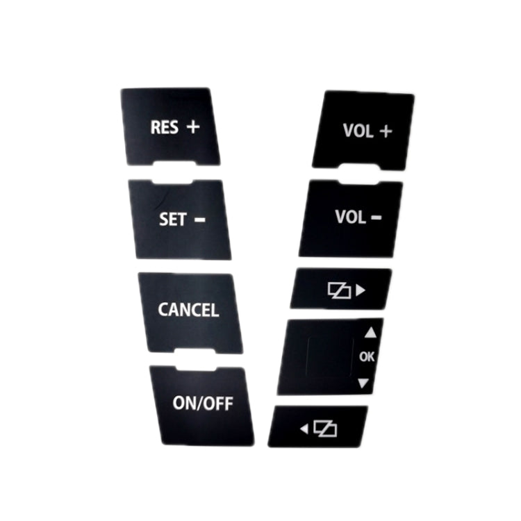 For 2005-2010 Volkswagen Touareg/Passat Steering Wheel Window AC Switch Button Repair Sticker