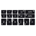 2sets For Audi A4/B6/B7 2000-2004 Car Air Conditioning Button Panel Sticker, For Audi A4/B6/B7 2000-2004