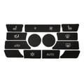 For BMW 5 Series/7 Series/X5/C6/F10/F01/F15 Air Conditioning Button Repair Sticker, A 13pcs No OFF, A 13pcs With OFF, B 14pcs No OFF, B 14pcs With OFF, C 16pcs No OFF, C 16pcs With OFF