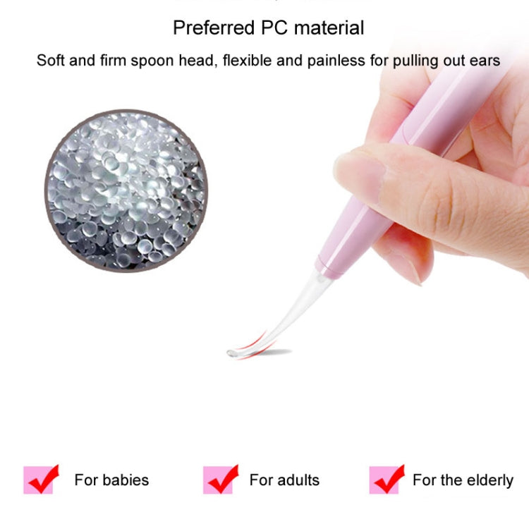 LED Light Ear Cleaning Scoop Children Ear Scoop Baby Ear Wax Pick Cleaner, Pink, White
