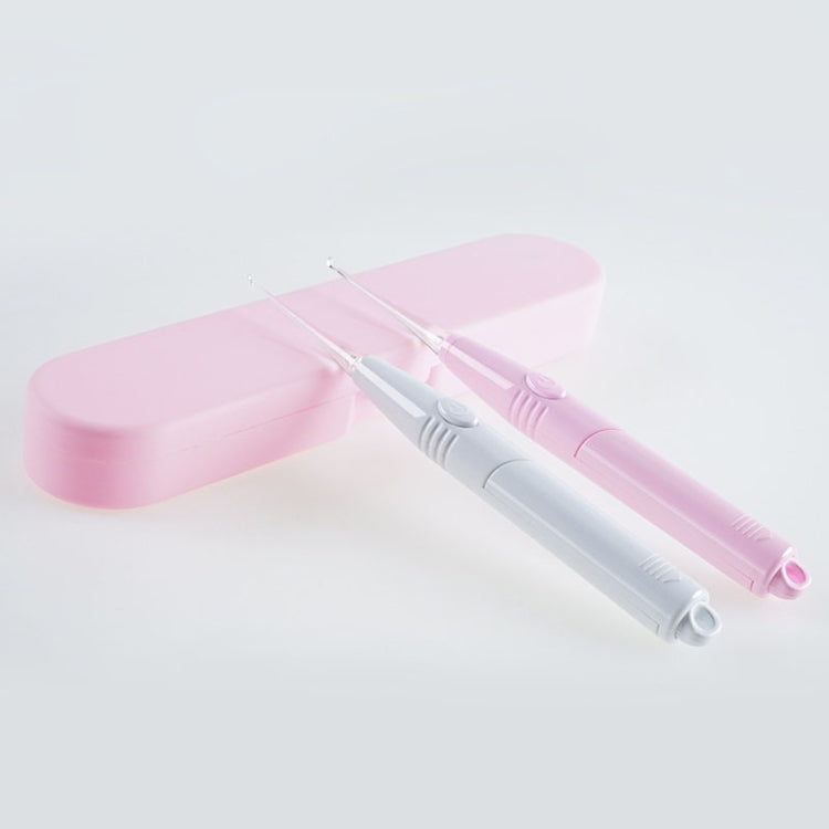 LED Light Ear Cleaning Scoop Children Ear Scoop Baby Ear Wax Pick Cleaner, Pink, White