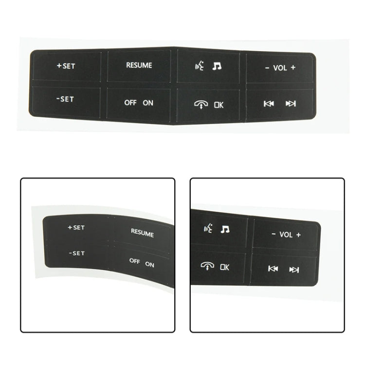 For Ford Mustang 2011-2012 Steering Wheel Control Button Repair Sticker