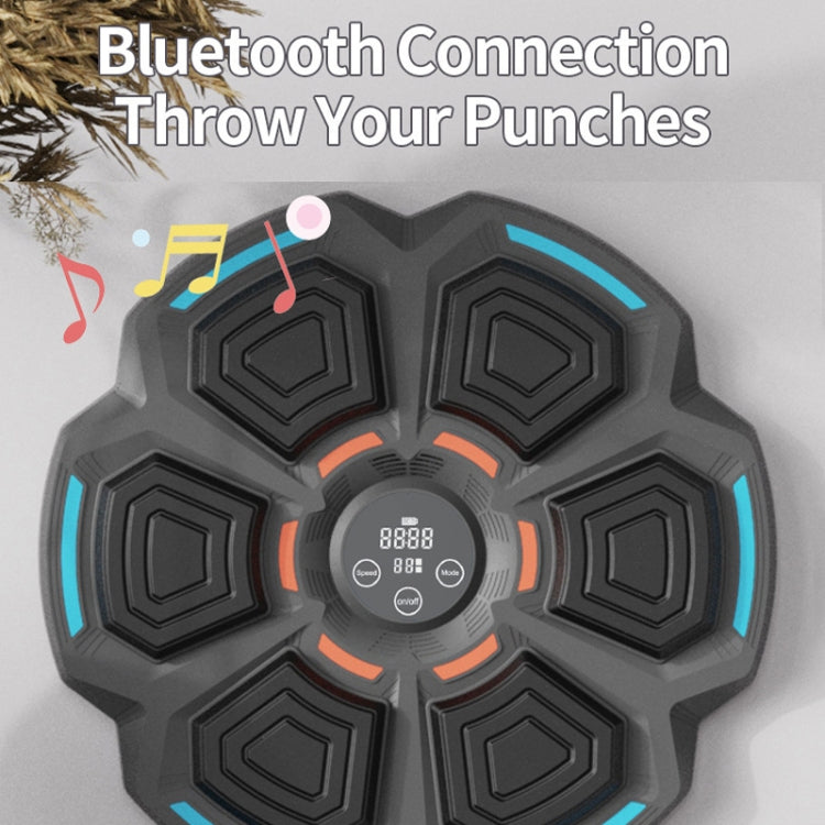 Bluetooth Music Boxing Machine with Lights 9 Speed Adjustable, Black, Light Gray