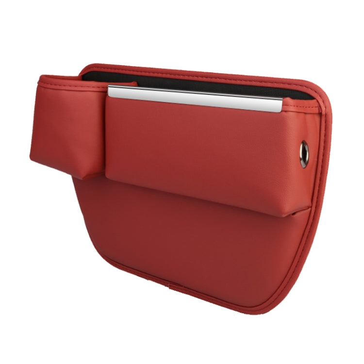 Automotive Seat Clamp Seam Organizer Car Decoration Storage Bag Water Cup Model, Main Driver Red, Passenger Red, Main Driver Mocha Brown, Passenger Mocha Brown, Main Driver Saddle Brown