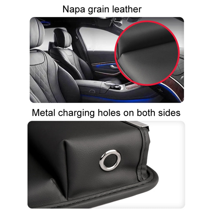 Automotive Seat Clamp Seam Organizer Car Decoration Storage Bag Water Cup Model, Main Driver Red, Passenger Red, Main Driver Mocha Brown, Passenger Mocha Brown, Main Driver Saddle Brown