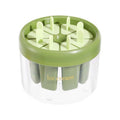 Homemade Popsicle Molds 8 Grid Ice Popsicle Maker With Ice Storage Bin, Green, Orange