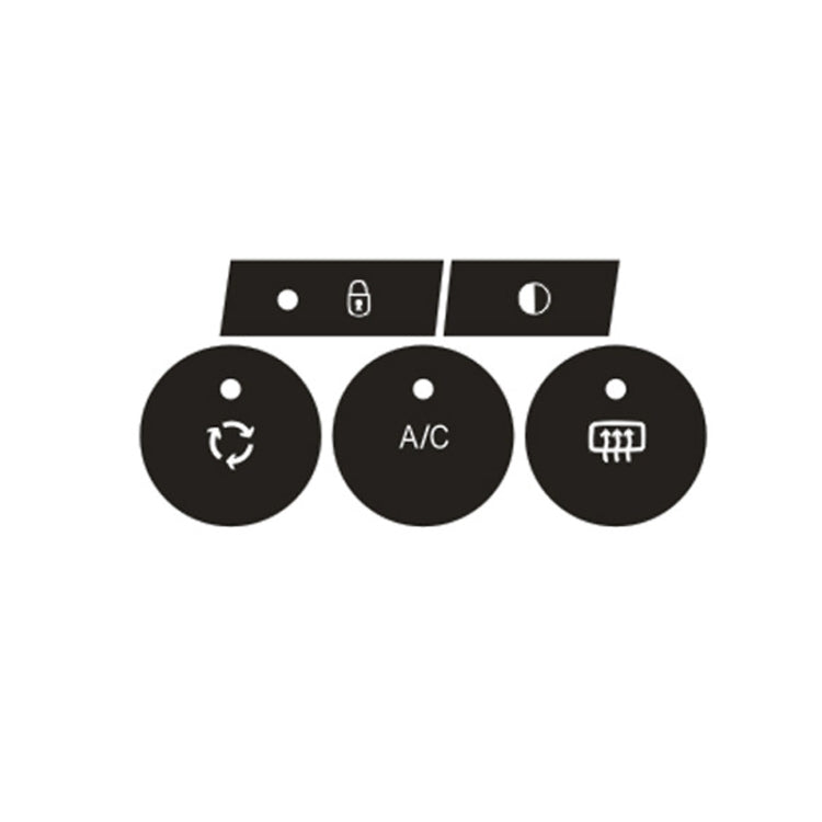 For Citroen C4L 2014-2018 Air Conditioning Door Lock Button Repair Sticker