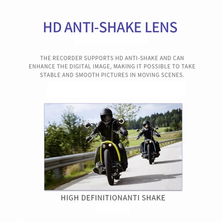 3 inch Motorcycle High-definition Dual-lens Driving Recorder, SE300