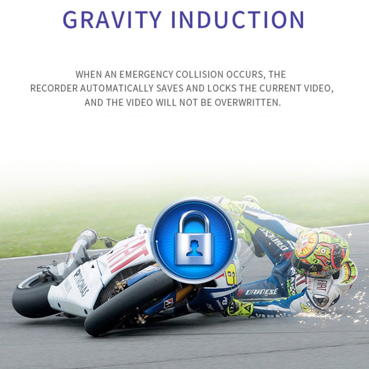 3 inch Motorcycle High-definition Dual-lens Driving Recorder, SE300