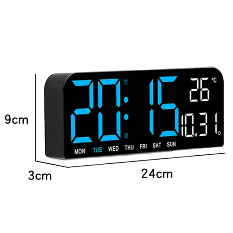 LED Screen Digital Display Desktop Alarm Clock Multifunctional Decoration Wall Clock