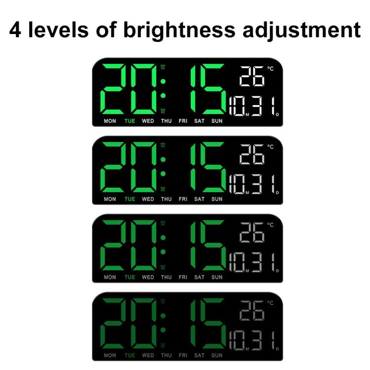 LED Screen Digital Display Desktop Alarm Clock Multifunctional Decoration Wall Clock