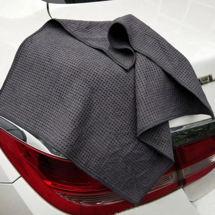 Thickened Absorbent Honeycomb Mesh Car Wash Cleaning Towel, 40x40cm