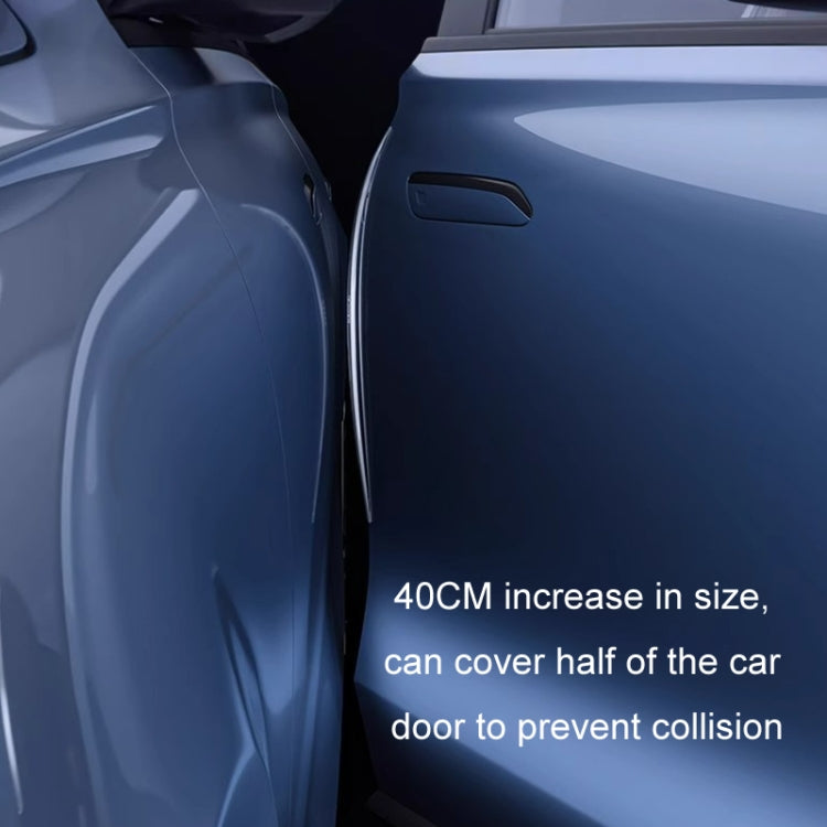 HAOCAI 40cm Car Door Anti-collision Strip Door Edge Bumper Protector, 2pcs Transparent, 2pcs Black, 4pcs Transparent, 4pcs Black, 8pcs Transparent, 8pcs Black