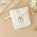 Embroidered Cartoon Cute Sanitary Napkin Mini Storage Bag, Kitten, Tulip, Rabbit Bow