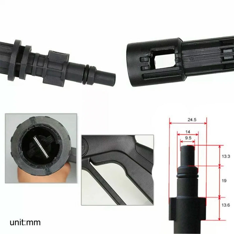 For Karcher K-Series / LAVOR Long Rod Universal Swivel Nozzle High Pressure Car Wash Sprayer Parts, No. 4 Long Rod Nozzle, No. 2 Long Rod Nozzle