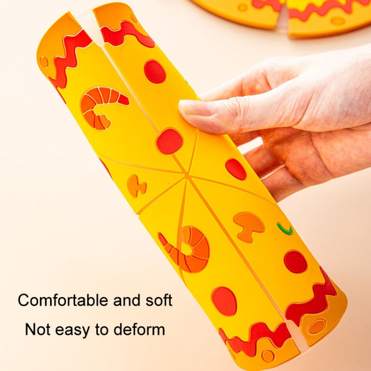 Silicone Insulated Table Placemat Pizza Shaped Bowl Mat PVC Coasters, Small, Medium, Large