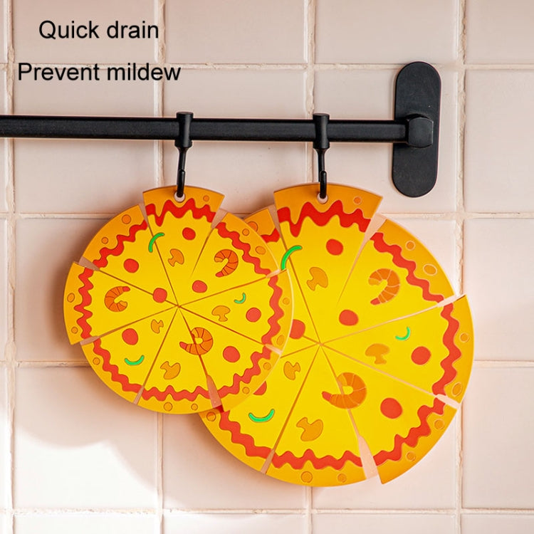 Silicone Insulated Table Placemat Pizza Shaped Bowl Mat PVC Coasters, Small, Medium, Large
